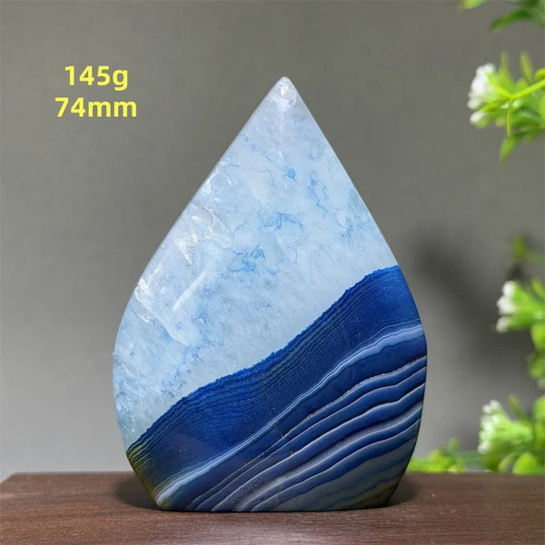 Blue Agate Torch-ToShay.org