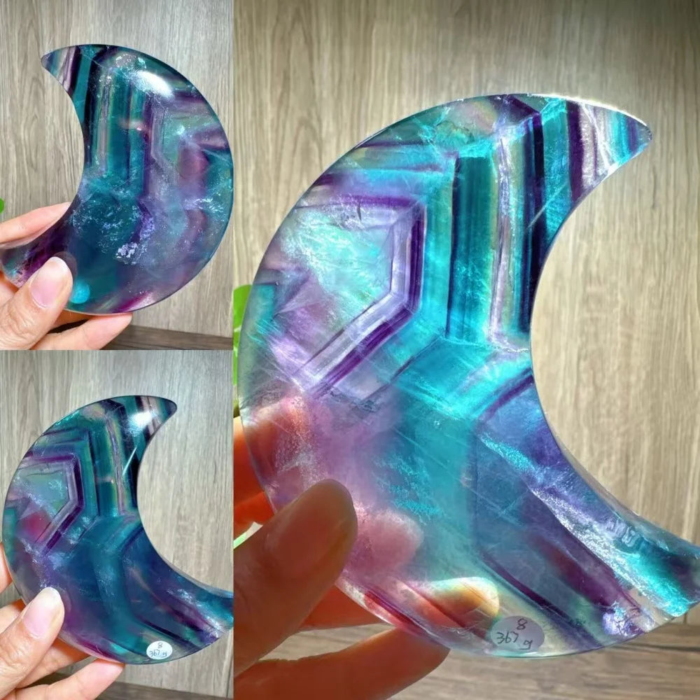 Rainbow Fluorite Moon-ToShay.org