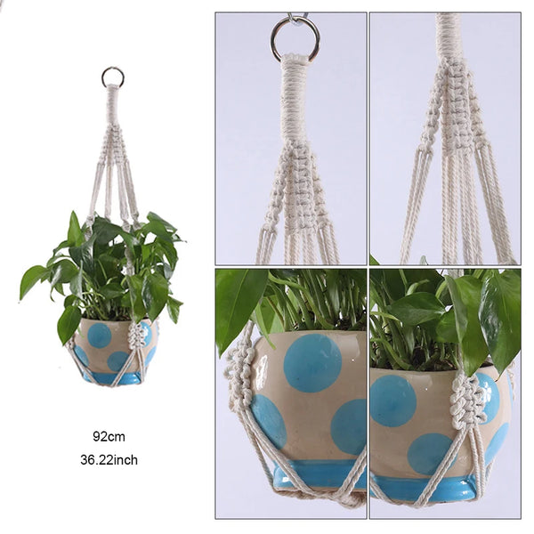 Macrame Plant Hanger Baskets-ToShay.org