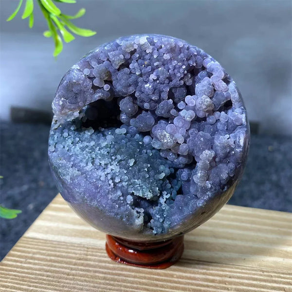 Purple Grape Agate Ball-ToShay.org