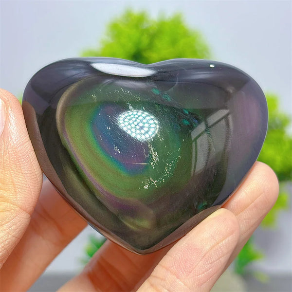Rainbow Obsidian Heart-ToShay.org