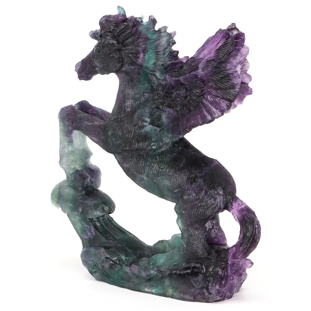 Rainbow Fluorite Flying Horse-ToShay.org