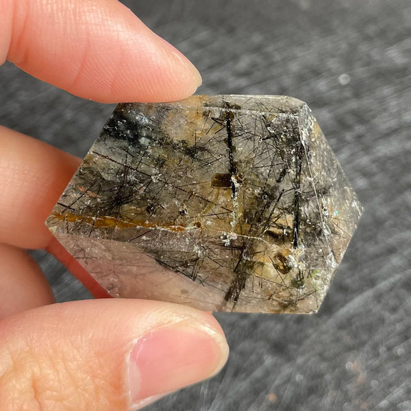 Black Rutilated Quartz Crystal-ToShay.org