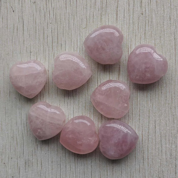 Pink Quartz Heart Pendants-ToShay.org