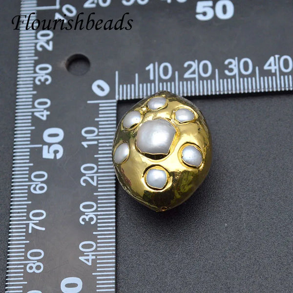 White Pearl Paved Beads-ToShay.org