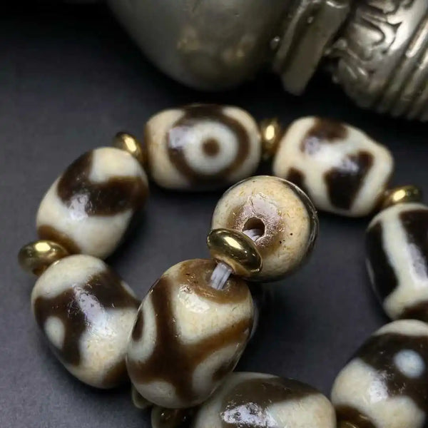 Tibetan Agate Dzi Bracelet-ToShay.org