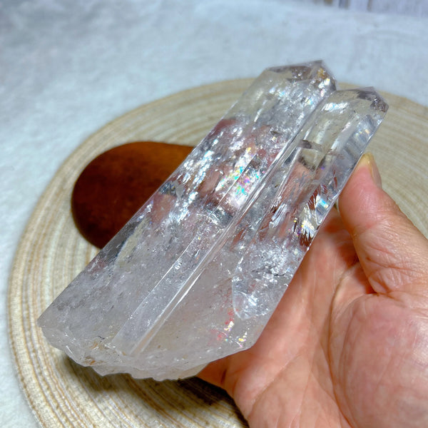 Clear Rainbow Quartz Crystal-ToShay.org