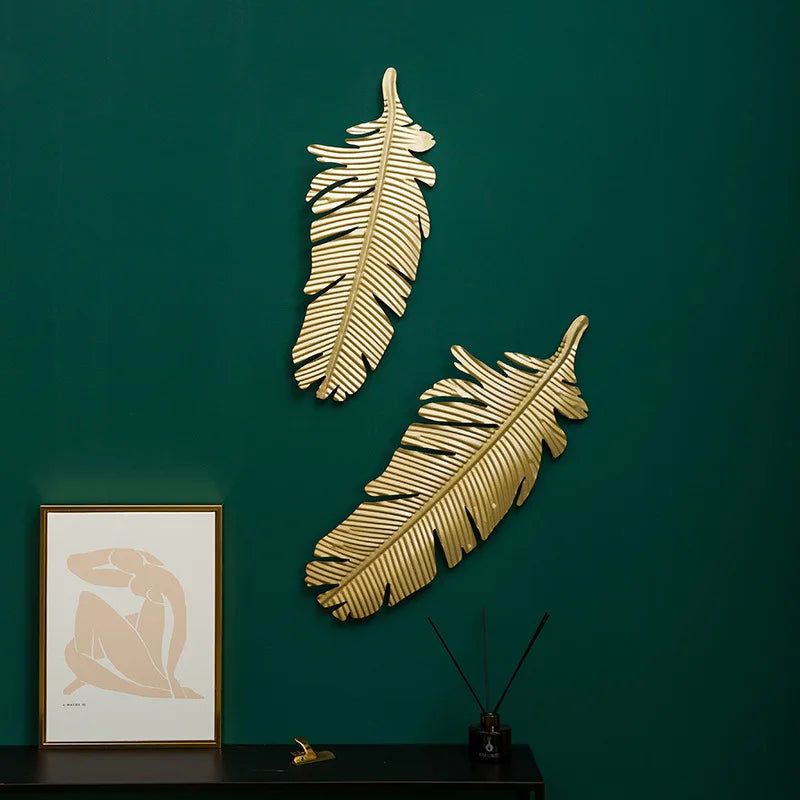 Gold Leaf Iron Wall Art-ToShay.org