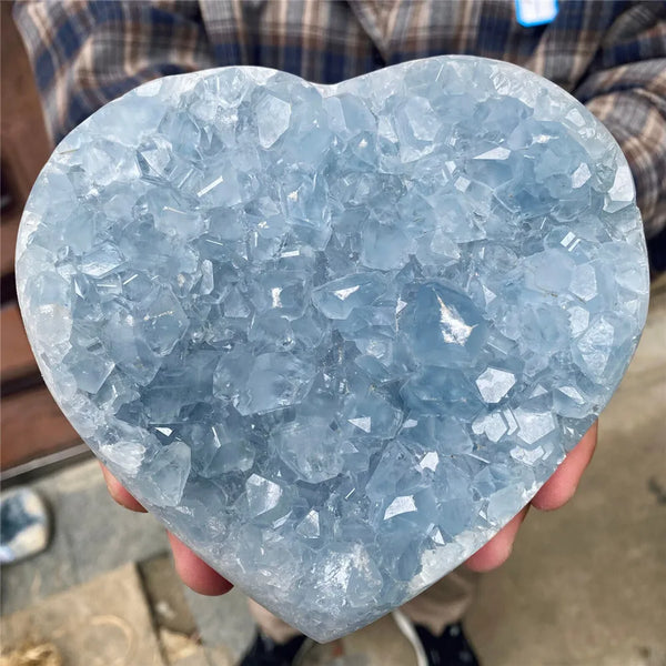 Blue Celestite Heart-ToShay.org