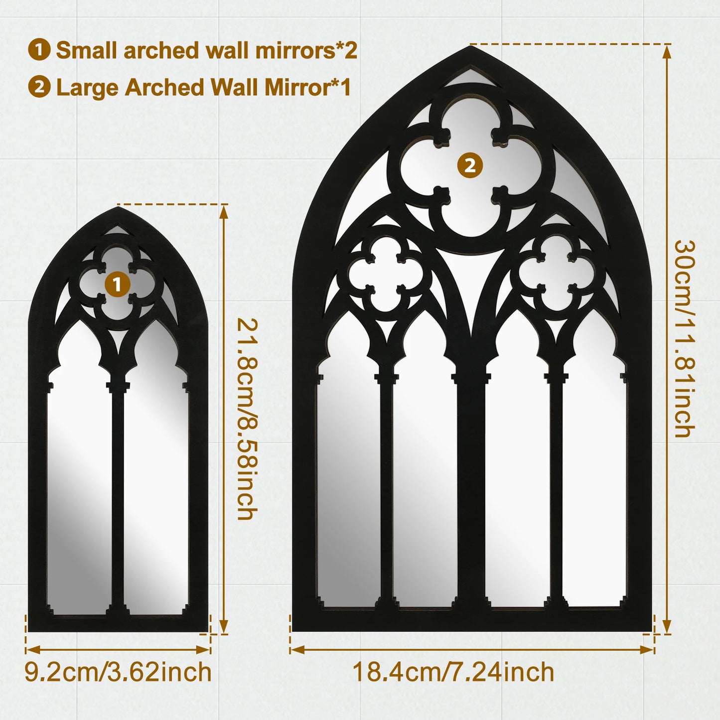 Gothic Cathedral Window Mirror-ToShay.org