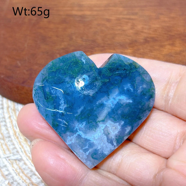Green Moss Agate Heart-ToShay.org