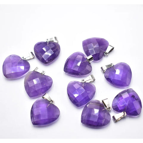 Mixed Quartz Crystal Hearts-ToShay.org