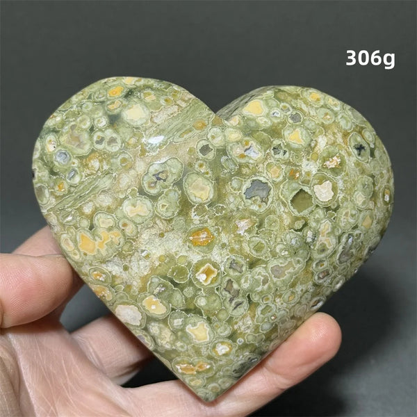 Green Rainforest Jasper Heart-ToShay.org