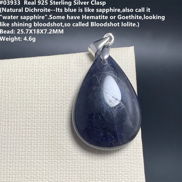 Red Blue Cordierite Pendants-ToShay.org