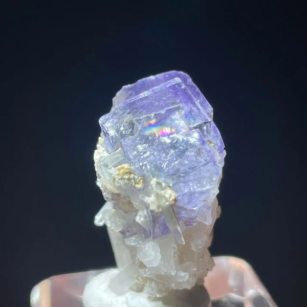Purple Fluorite Mica Crystal-ToShay.org