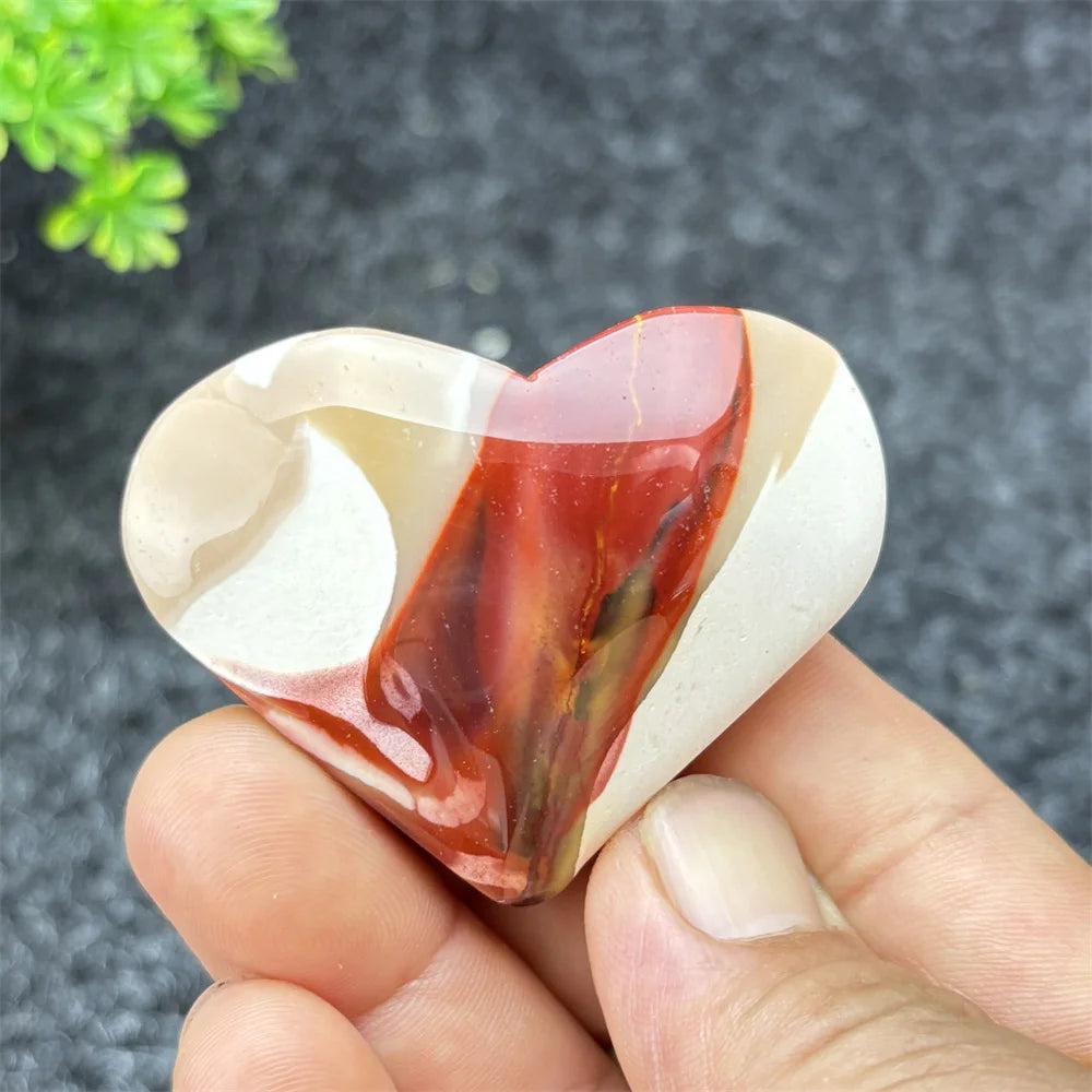 Yellow Moritzite Stone Heart-ToShay.org