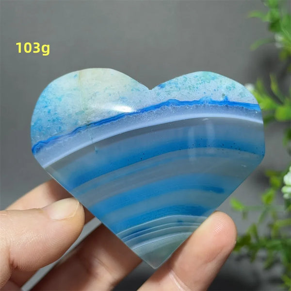 Blue Agate Heart-ToShay.org