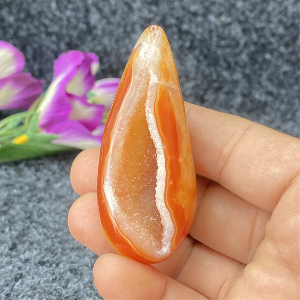 Red Agate Geode Crystal Egg-ToShay.org