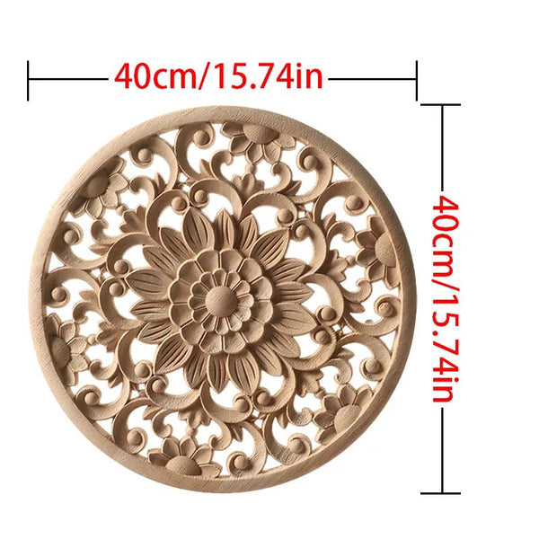 Wood Carved Flower Panel-ToShay.org
