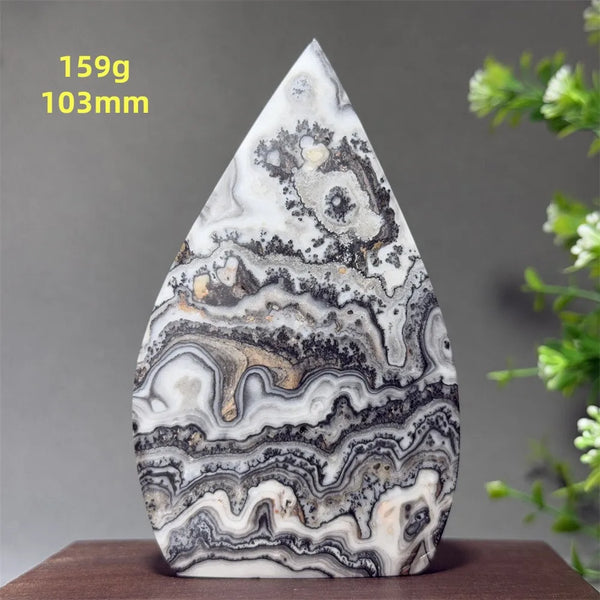 Grey Striped Agate Torch-ToShay.org