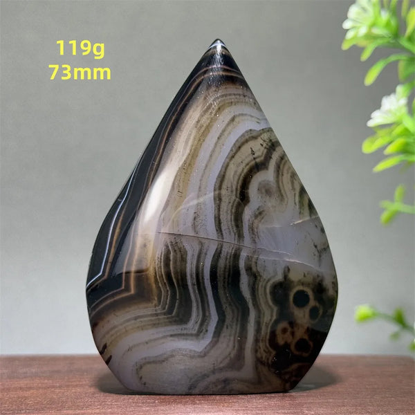 Black Striped Agate Torch-ToShay.org