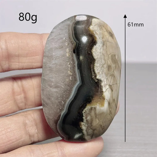 Fire Agate Palm Stone-ToShay.org