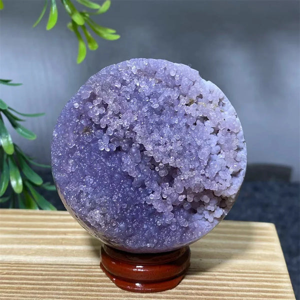 Purple Grape Agate Ball-ToShay.org