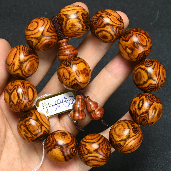 Wood Tiger Bead Bracelet-ToShay.org