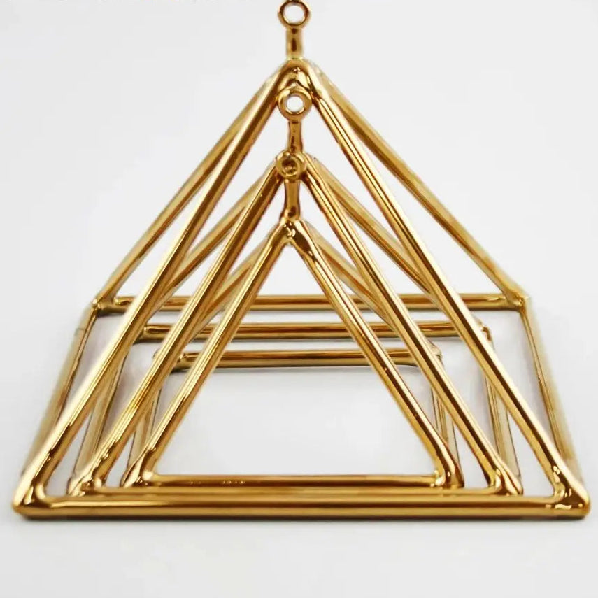 Gold Quartz Singing Pyramid-ToShay.org