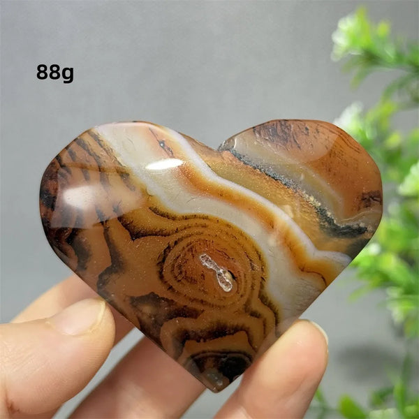 Red Striped Agate Heart-ToShay.org