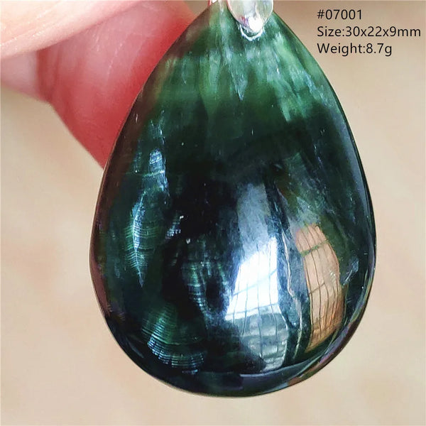 Green Seraphinite Pendant-ToShay.org