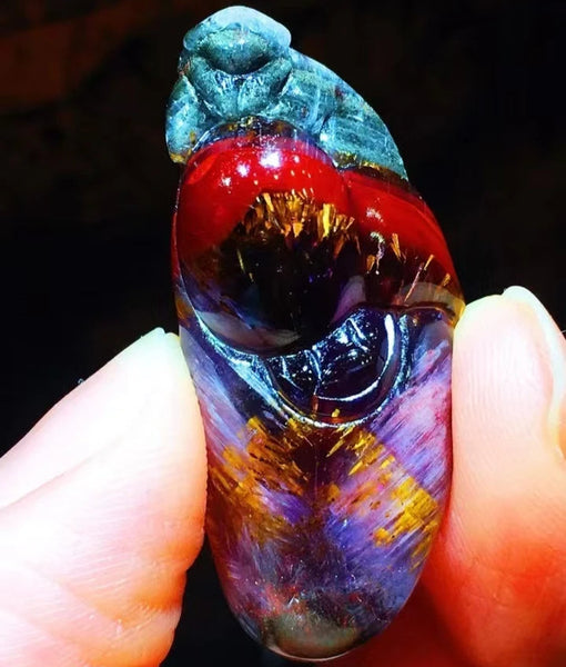 Red Auralite Pendant-ToShay.org