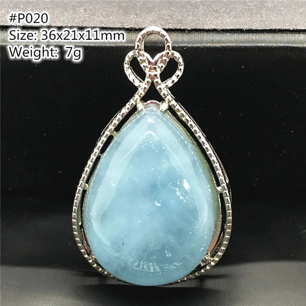 Blue Aquamarine Pendent-ToShay.org
