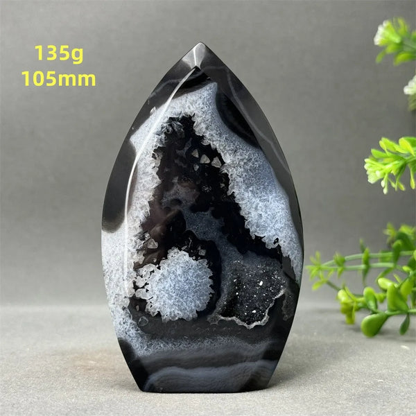 Black Onyx Geode Torch-ToShay.org