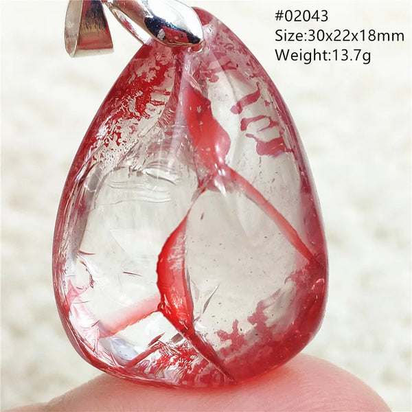 Red Limonite Quartz Pendant-ToShay.org