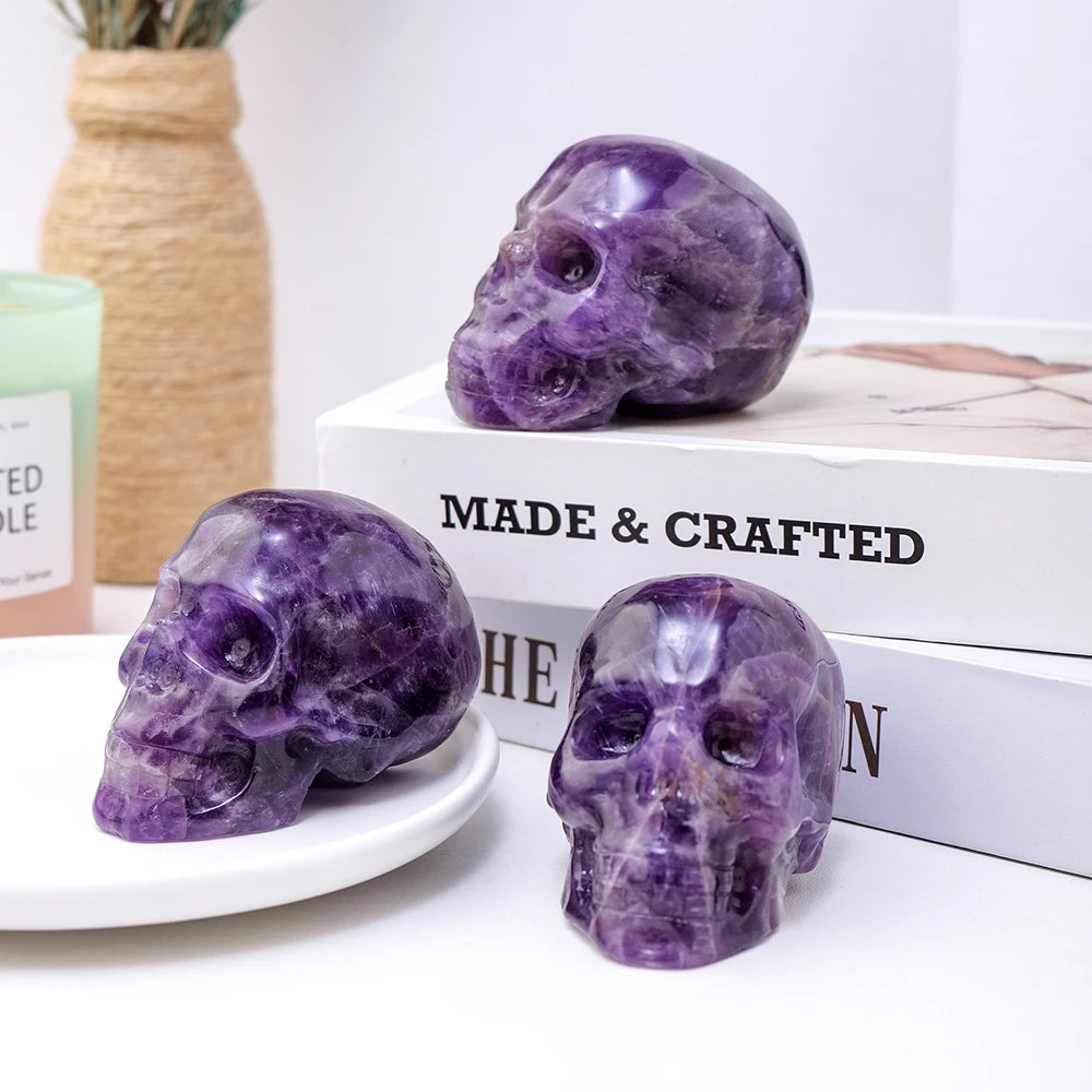 Purple Amethyst Skulls-ToShay.org