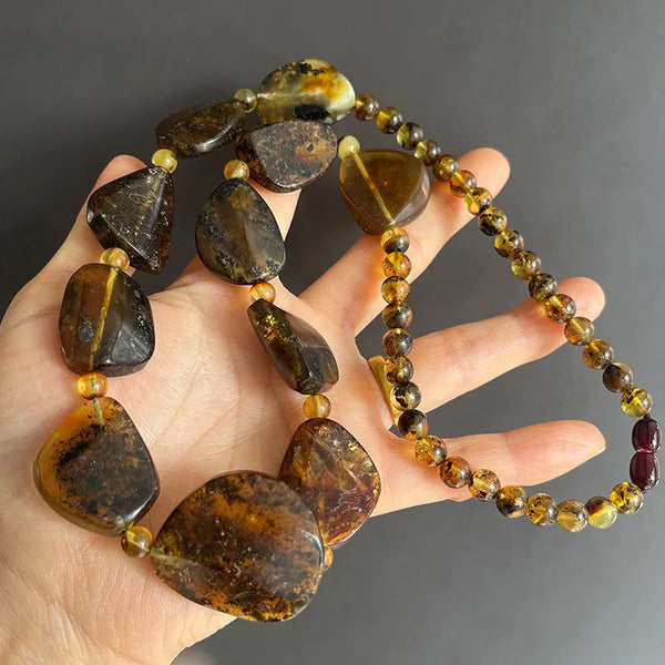 Yellow Amber Necklace-ToShay.org