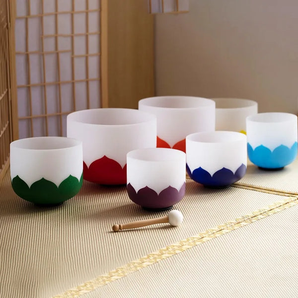 Lotus Frosted Crystal Bowl-ToShay.org