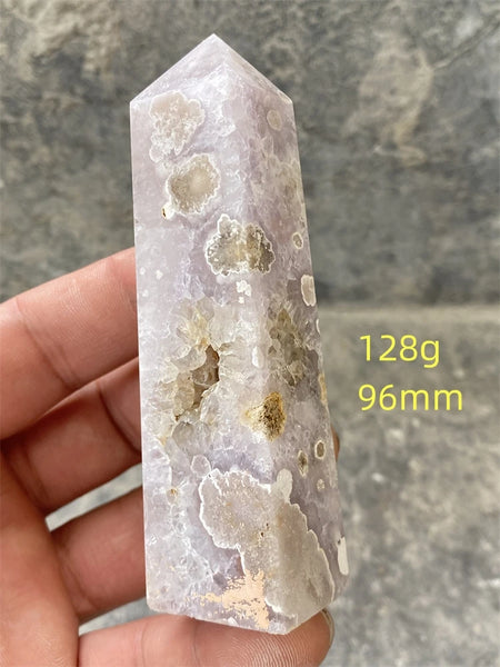 Pink Amethyst Cherry Blossom Agate-ToShay.org