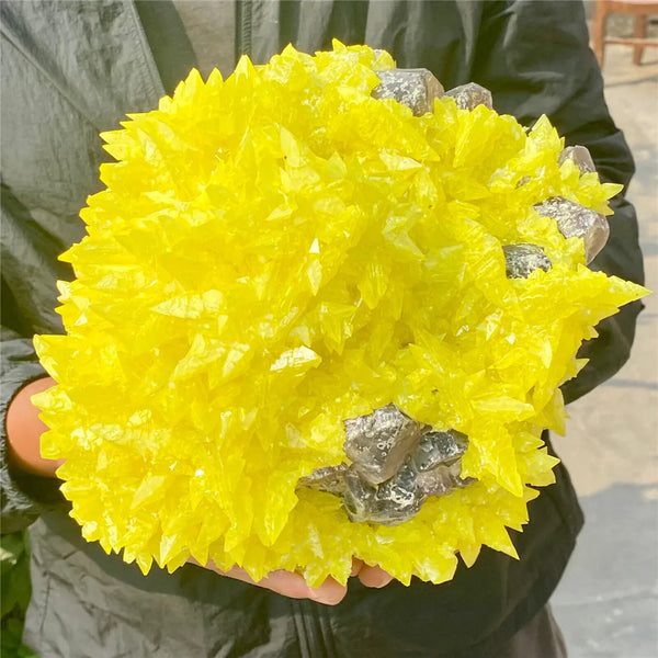 Yellow Sulphonite Crystal Cluster-ToShay.org