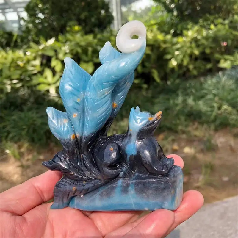 Blue Trolleite Nine Tailed Fox-ToShay.org