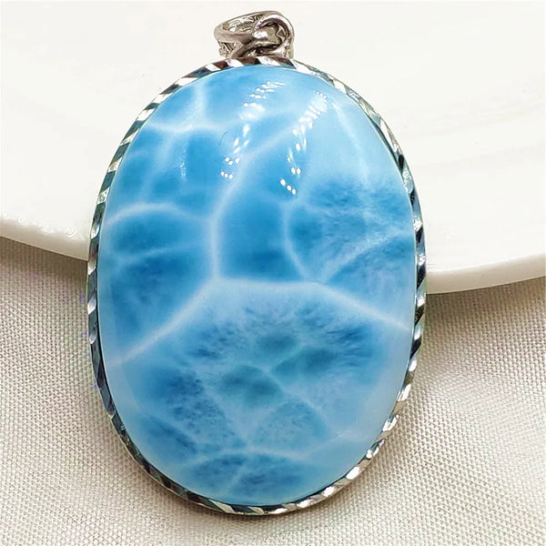 Blue Larimar Pendant-ToShay.org