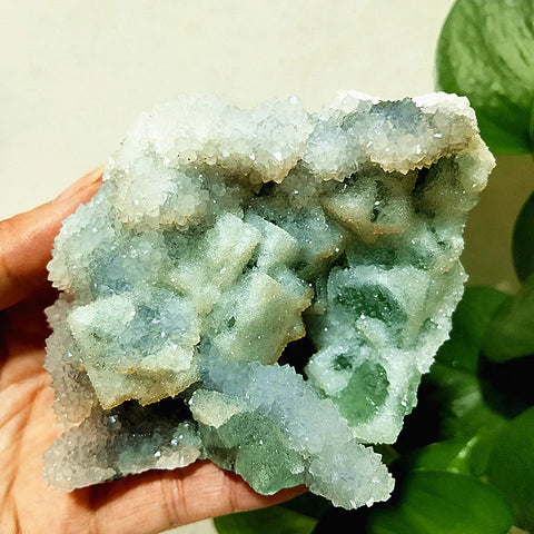 Green Sugar Fluorite Crystal-ToShay.org