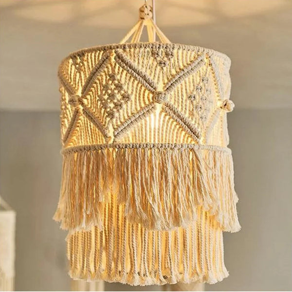 Macrame Lampshade-ToShay.org