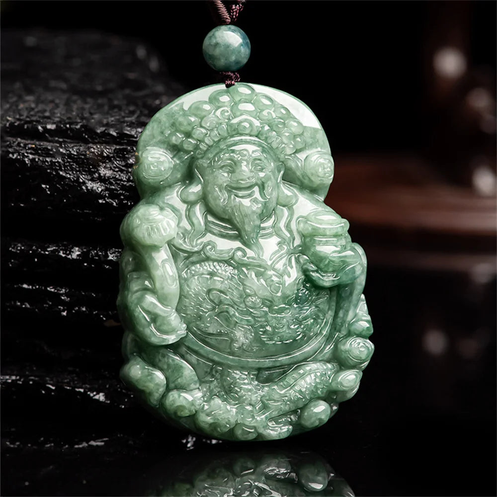 Green Jadeite RuYi Pendant-ToShay.org