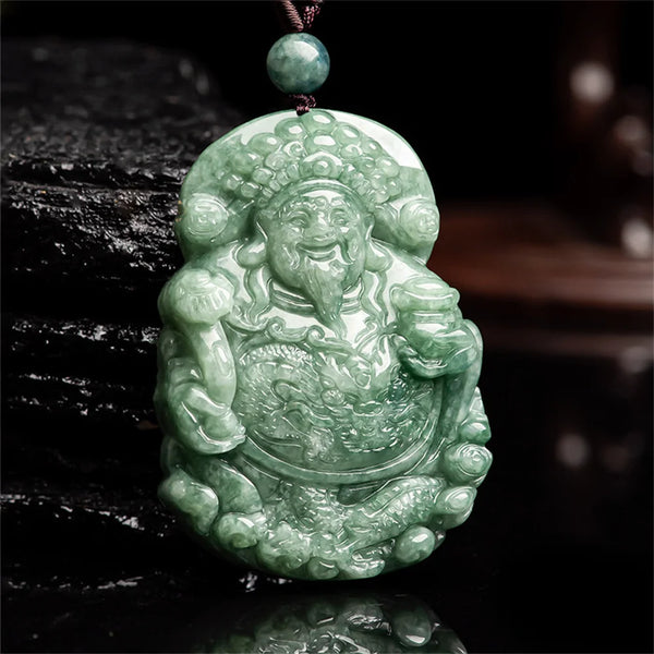 Green Jadeite RuYi Pendant-ToShay.org