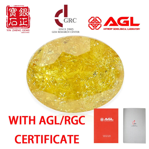 Yellow Crushed Ice Sapphire-ToShay.org