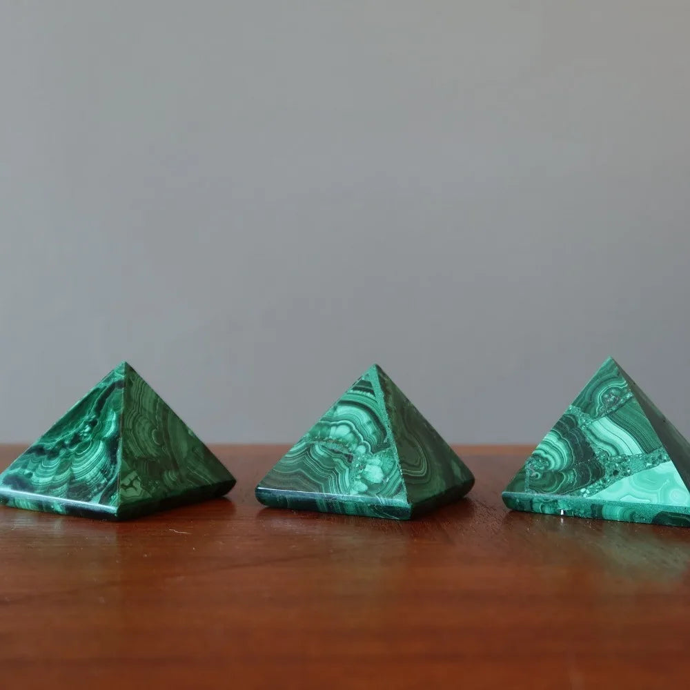 Green Malachite Pyramids-ToShay.org