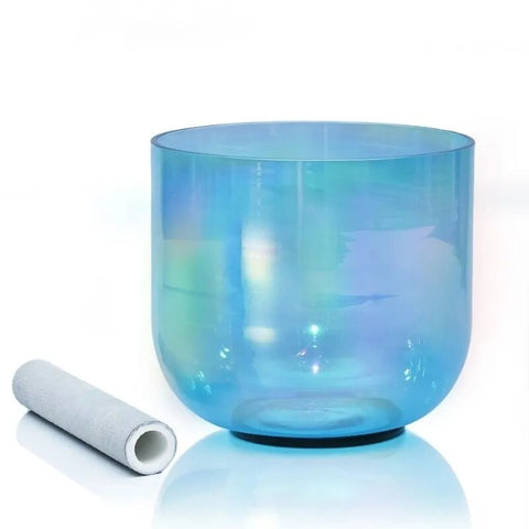 Blue Clear Crystal Singing Bowl-ToShay.org