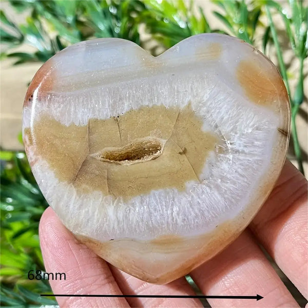 Yellow Agate Druzy Heart-ToShay.org